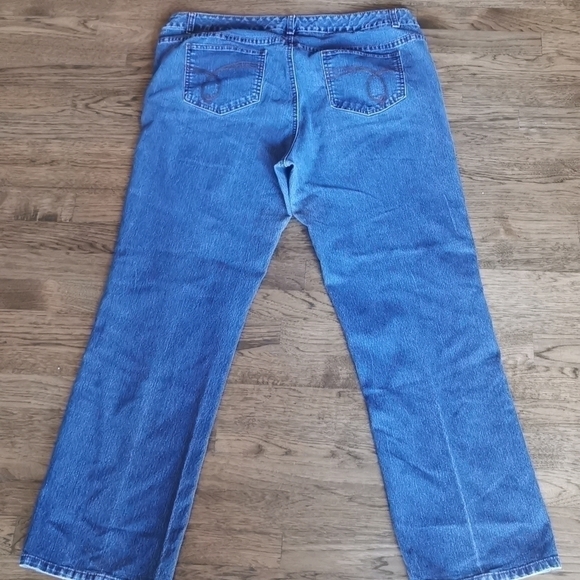 Ae Sport Additional Elle Slim Jeans Faded Plus 18 - Picture 5 of 7